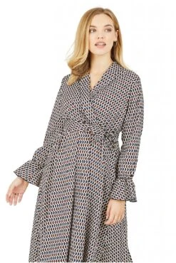 Yumi Multi Midi Wrap Dress 7 Yumi Multi Midi Wrap Dress -Sarto Vibe Sales 1liTLENI 13963
