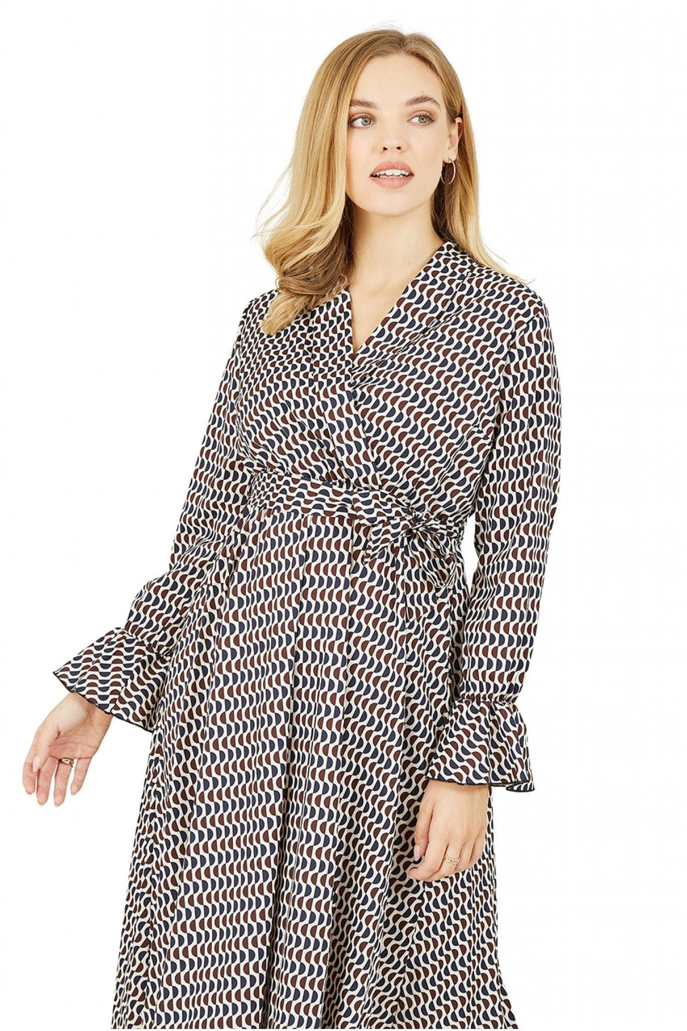 Yumi Multi Midi Wrap Dress 3 Yumi Multi Midi Wrap Dress - Image 3
