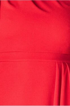 Goddiva Waterfall Sleeve Wrap Midi Dress - Red 7 Goddiva Waterfall Sleeve Wrap Midi Dress - Red -Sarto Vibe Sales 4mhs9U7k 15539