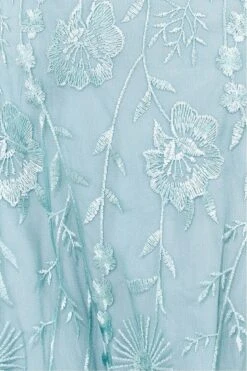 Goddiva Embroidered Lace Maxi Flutter Sleeves - Sagegreen -Sarto Vibe Sales 4tdVmBtP 14613