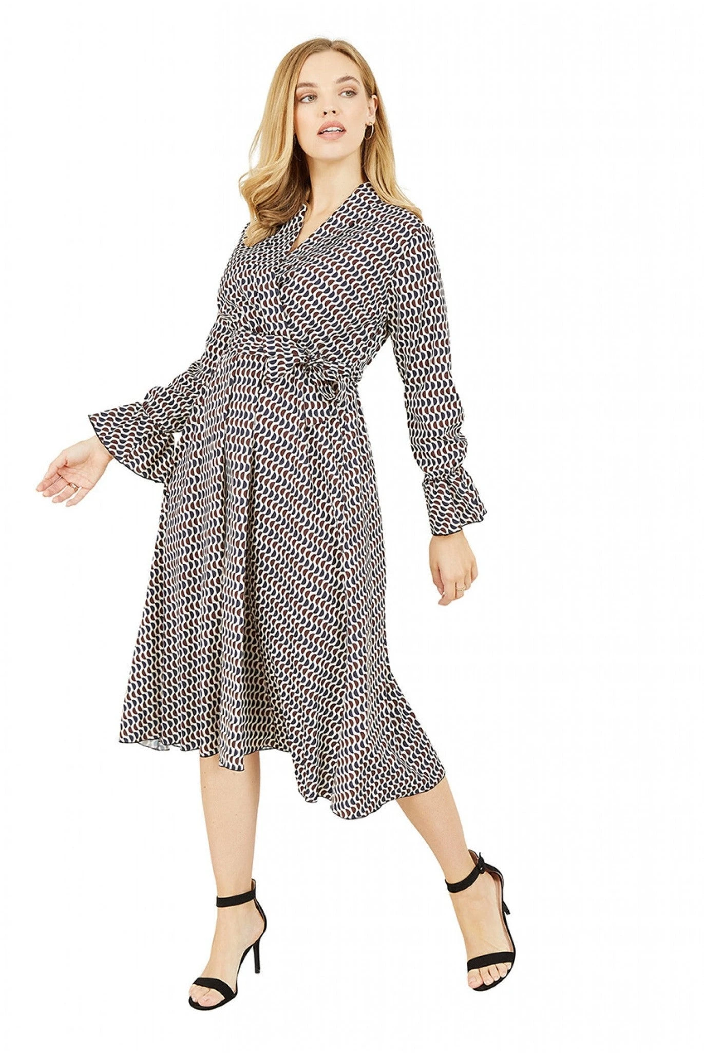 Yumi Multi Midi Wrap Dress 2 Yumi Multi Midi Wrap Dress - Image 2