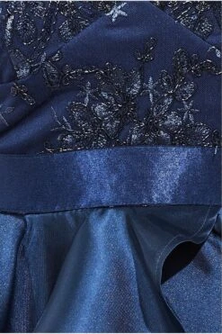 Goddiva Layered Frilled Midi Dress - Navy 8 Goddiva Layered Frilled Midi Dress - Navy -Sarto Vibe Sales 6yBwRY3s 15223