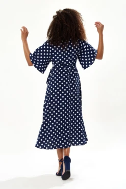 Liquorish Big Polka Dot Midi Wrap Dress 6 Liquorish Big Polka Dot Midi Wrap Dress -Sarto Vibe Sales 9tZi4xmi 15404