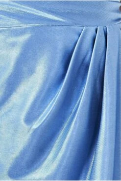Goddiva Cowl Neck Bardot Satin Midi Front Split - Dusty Blue 7 Goddiva Cowl Neck Bardot Satin Midi Front Split - Dusty Blue -Sarto Vibe Sales NZzDmUy1 11411
