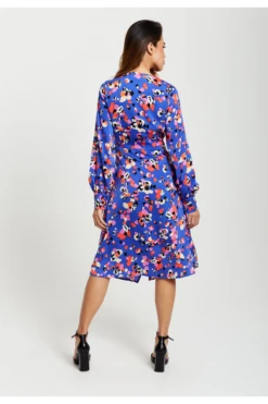 Liquorish Multicolour Abstract Dot Print Midi Wrap In Blue 8 Liquorish Multicolour Abstract Dot Print Midi Wrap In Blue -Sarto Vibe Sales NqAKYuNZ 13002