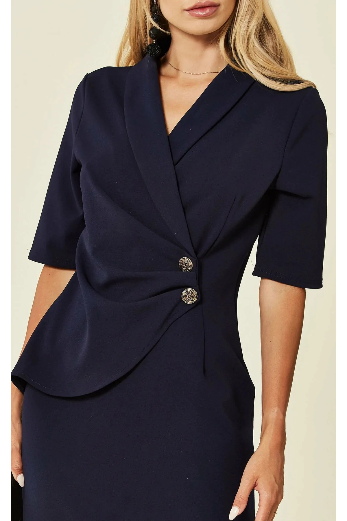 De La Creme Fashions Diane Wrap Blazer Dress 9 De La Creme Fashions Diane Wrap Blazer Dress - Image 9