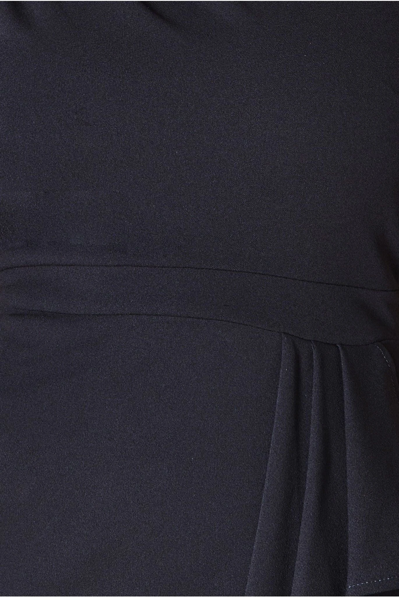 Goddiva Waterfall Sleeve Wrap Midi Dress - Black 4 Goddiva Waterfall Sleeve Wrap Midi Dress - Black - Image 4