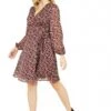Yumi Lurex Leopard Print Wrap Dress