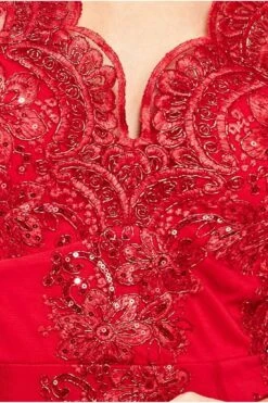 Goddiva Scalloped Lace High Low Midi Dress - Red 7 Goddiva Scalloped Lace High Low Midi Dress - Red -Sarto Vibe Sales X5gKLvUE 10398