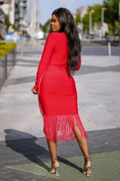Setsofran London Red Fringe Bandage Dress 7 Setsofran London Red Fringe Bandage Dress -Sarto Vibe Sales e2jdQTiM 15712