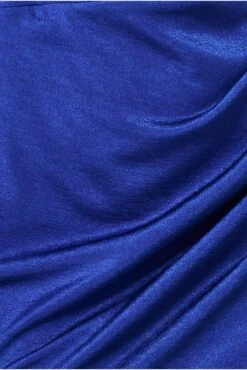 Goddiva Cowl Neck Off The Shoulder Midi Dress - Royal Blue -Sarto Vibe Sales eYNzGvT8 11306