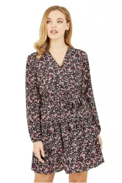 Mela London Mela Black Ditsy Flower Wrap Frill Dress 7 Mela London Mela Black Ditsy Flower Wrap Frill Dress -Sarto Vibe Sales gJcvIeLL 13939