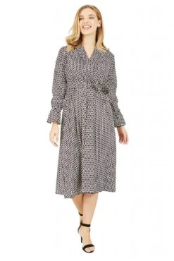 Yumi Multi Midi Wrap Dress