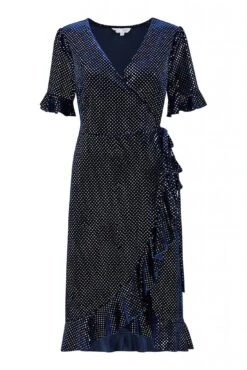 Yumi Navy Diamante Wrap Dress 7 Yumi Navy Diamante Wrap Dress -Sarto Vibe Sales j8vclahs 14473
