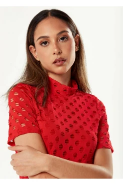 Liquorish High Neck Open Back Red Midi Dress - Red 9 Liquorish High Neck Open Back Red Midi Dress - Red -Sarto Vibe Sales oufnzX8B 7972