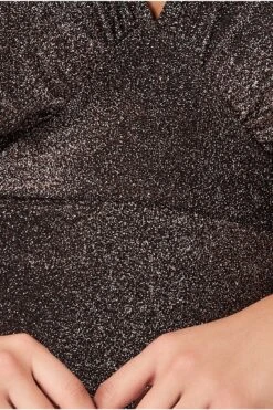 Goddiva Kimono Sleeve Lurex Midi Dress - Bronze 9 Goddiva Kimono Sleeve Lurex Midi Dress - Bronze -Sarto Vibe Sales vQylzD4l 12226