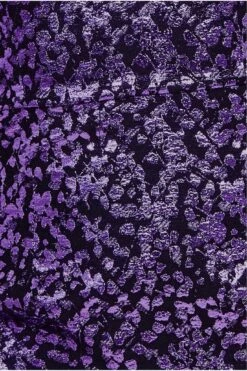Goddiva Foil Jacquard Puff Sleeve Midi - Purple -Sarto Vibe Sales vtZWJCuB 13731